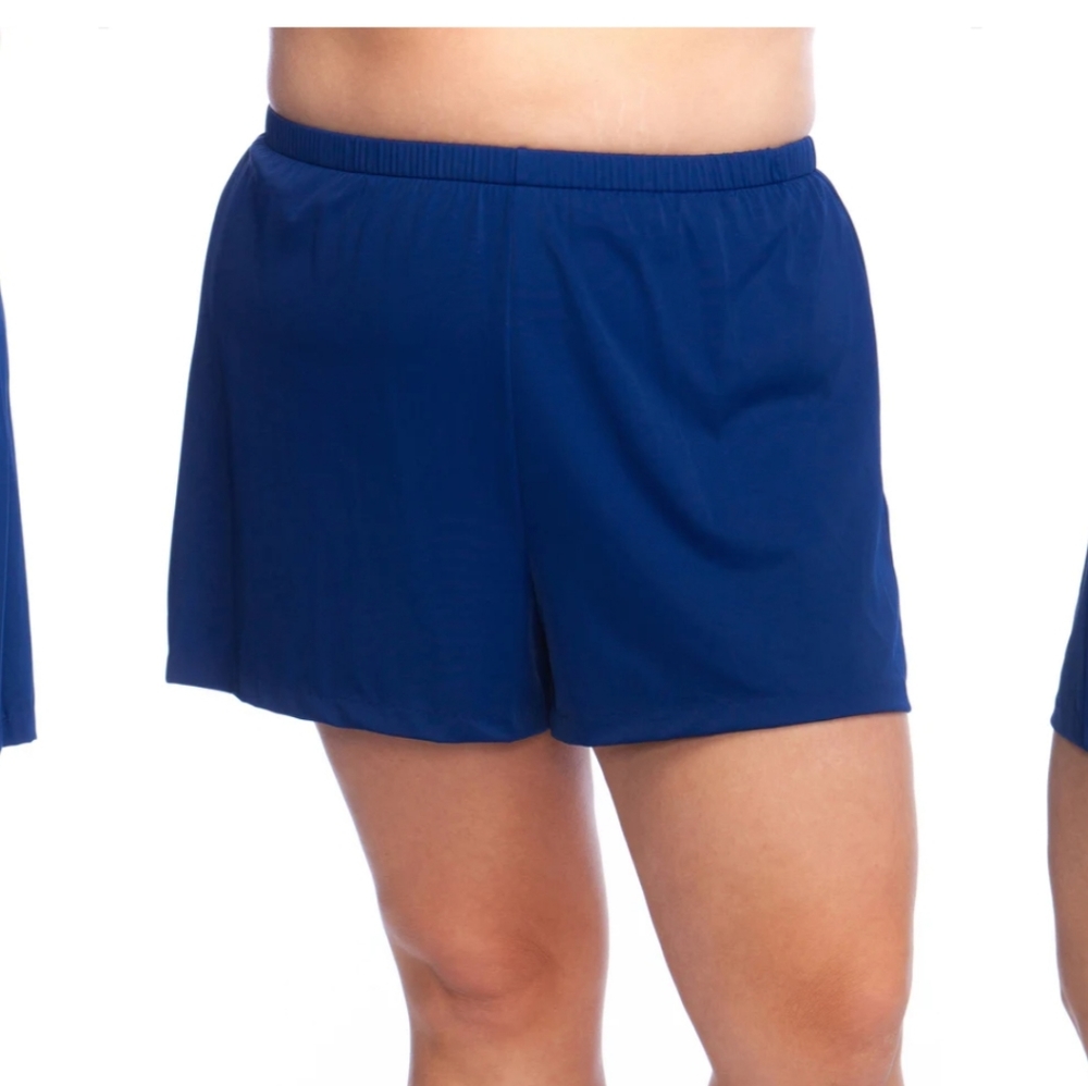 Maxine of Hollywood Size 24W Navy Swimshorts New with Tags